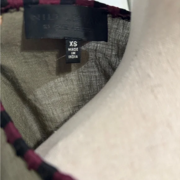 Nili Lotan Green Cleo Embroidered Blouse - Picture 7 of 8